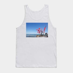 Fishing boat, beach, Binz, Ruegen, Mecklenburg-Western Pomerania, Germany Tank Top